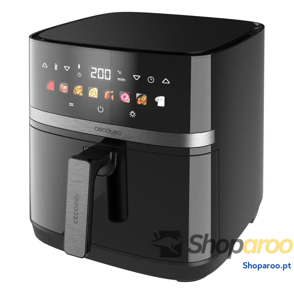 Cecotec Frigideira de ar 10 L 4 resistências Air Fryer Cecofry&Grill Duoheat 10000. 2800 W Dourado perfeito e sabor