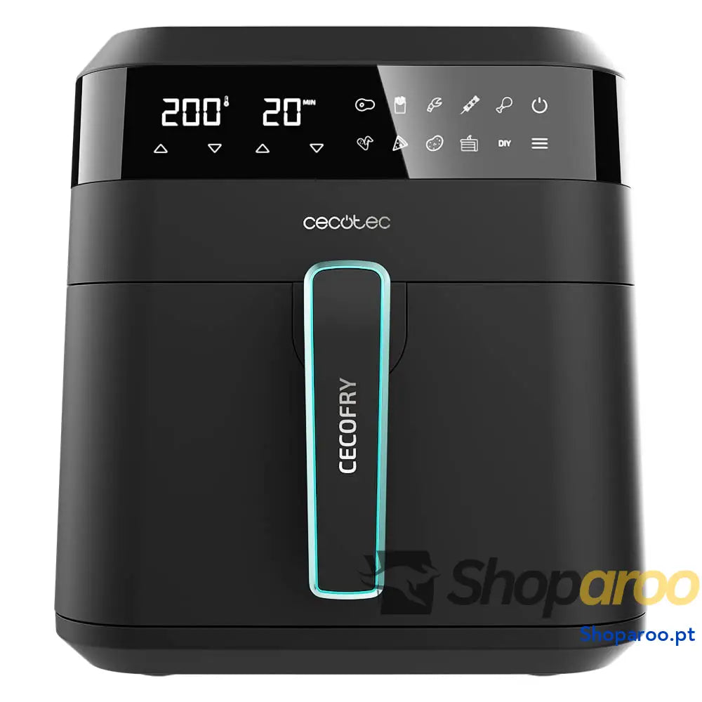 Cecotec Frigideira de ar 10 L 4 resistências Air Fryer Cecofry&Grill Duoheat 10000. 2800 W Dourado perfeito e sabor