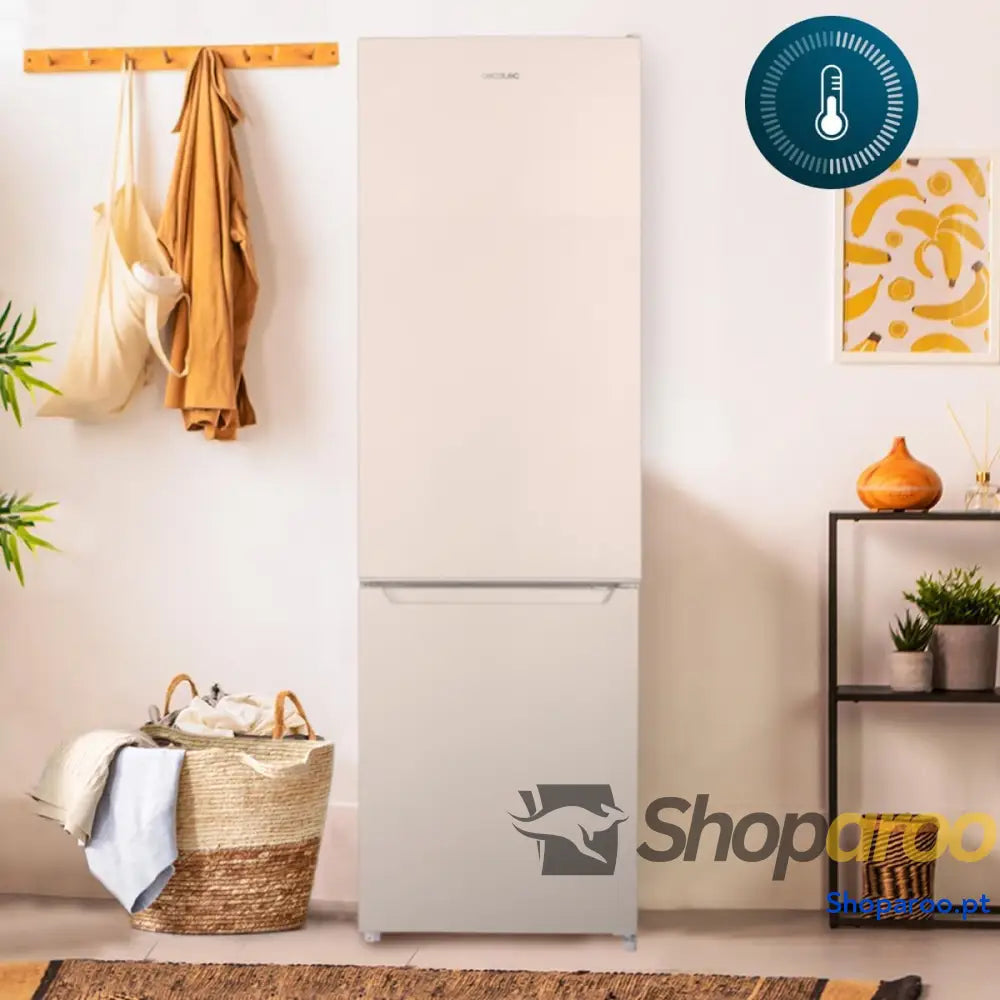 Cecotec Frigorífico Combi 2 Portas de 262 Litros Bolero CoolMarket Branco E. 176 cm Altura e 54 Largura Baixo Consumo