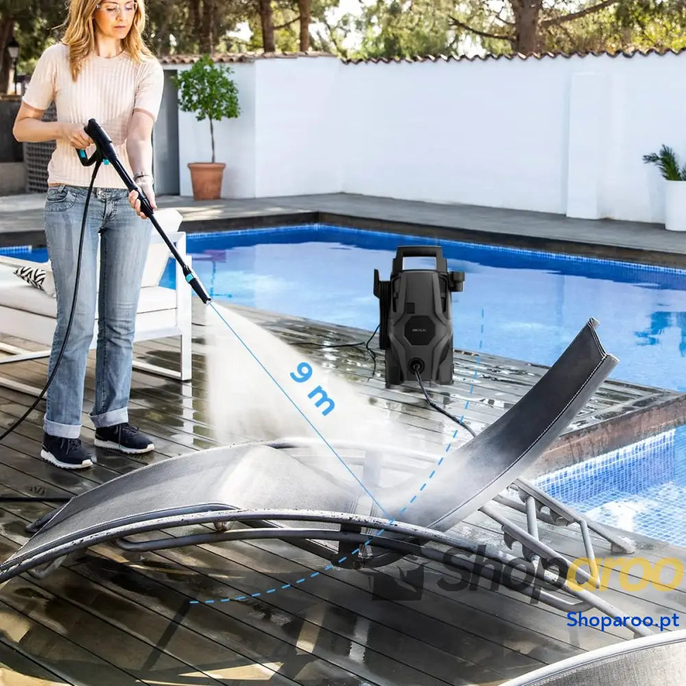 Cecotec HydroBoost 1400 Essential de alta pressão. W casa jardim ou carro fluxo 408 l/h pressão 105 bares bomba