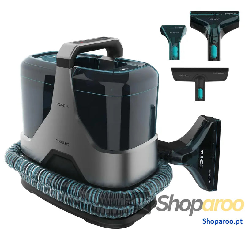 Cecotec Limpador de aspirador tapetes e com cabo Conga 4000 Carpet&Spot Clean XL Advance. 600 W 14 kPa 2 reservatórios: