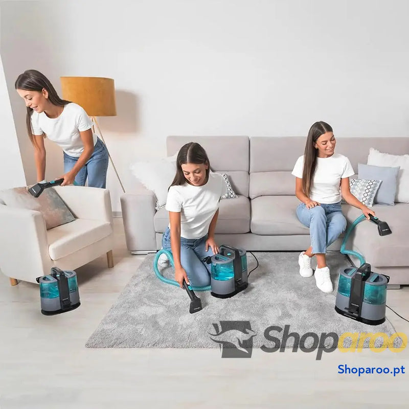Cecotec Limpador de aspirador tapetes e com cabo Conga 4000 Carpet&Spot Clean XL Advance. 600 W 14 kPa 2 reservatórios: