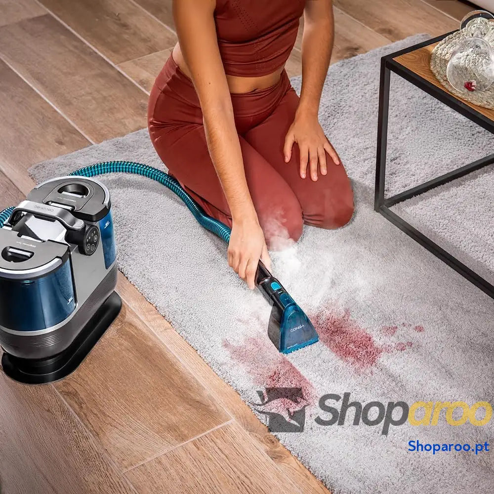 Cecotec Limpiador Aspirador de Tapicerias y Alfombras Conga 7000 Carpet&Spot Clean Steam XXL 1700W Limpieza 3en1