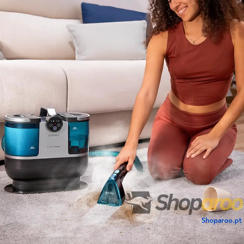 Cecotec Limpiador Aspirador de Tapicerias y Alfombras Conga 7000 Carpet&Spot Clean Steam XXL 1700W Limpieza 3en1
