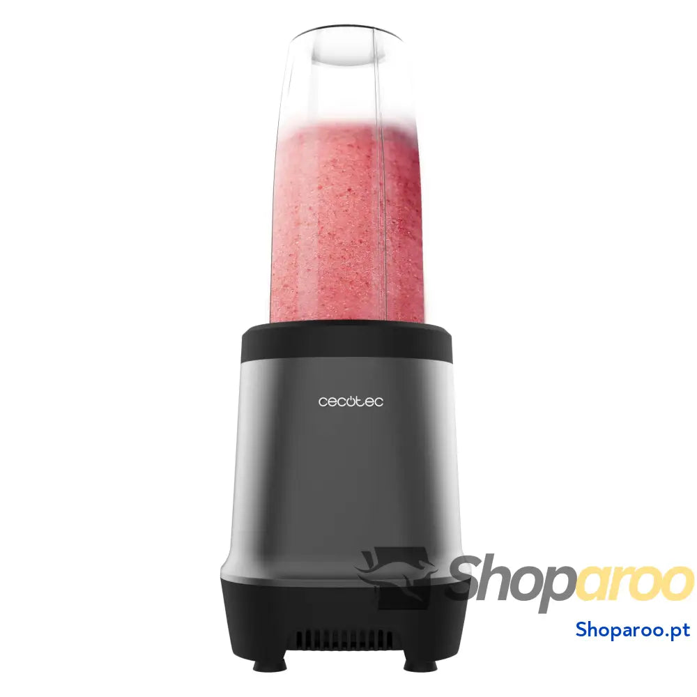 Liquidificadora de copo portátil individual Smoothies Power Titanium 900 ProGo. W inclui 2 copos portáteis 570 ml 4