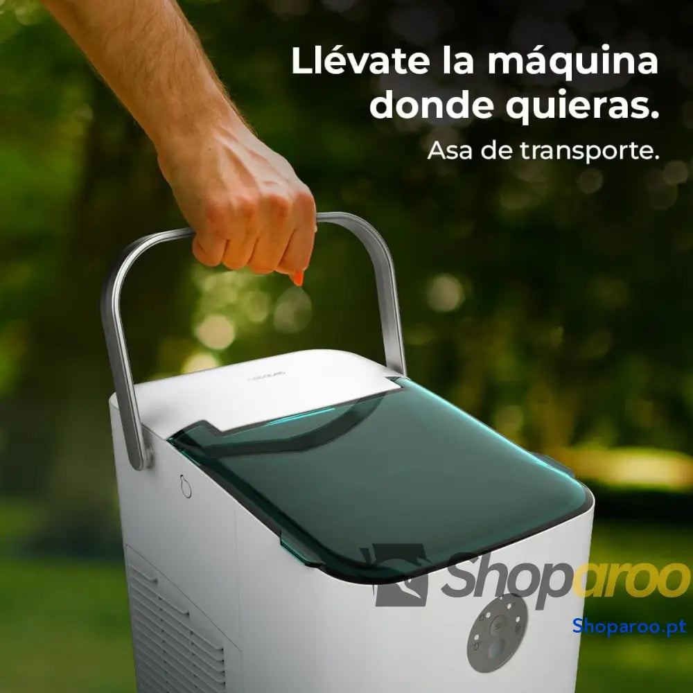 Cecotec Máquina de fazer gelo com janela Ice Maker Chillin’ 1200 Go 120 W capacidade produção diária 12 kg em 6 8