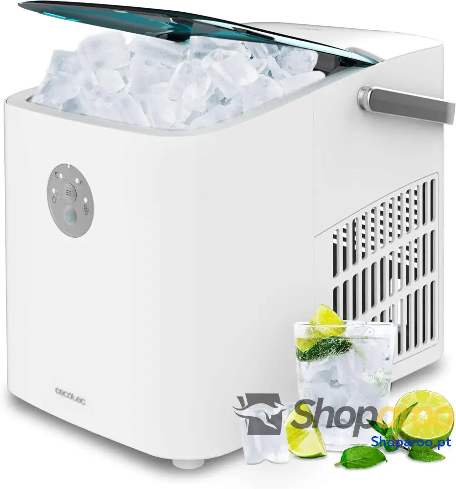 Cecotec Máquina de fazer gelo com janela Ice Maker Chillin’ 1200 Go 120 W capacidade produção diária 12 kg em 6 8