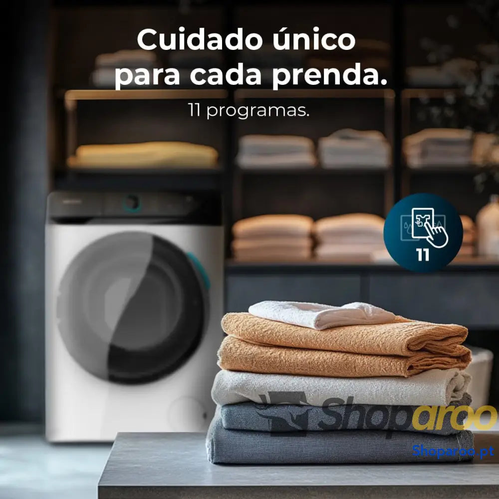 Cecotec Máquina de lavar 6 kg carga frontal Bolero DressCode 6160 Inverter. 1200 RPM 11 programas baixo consumo motor