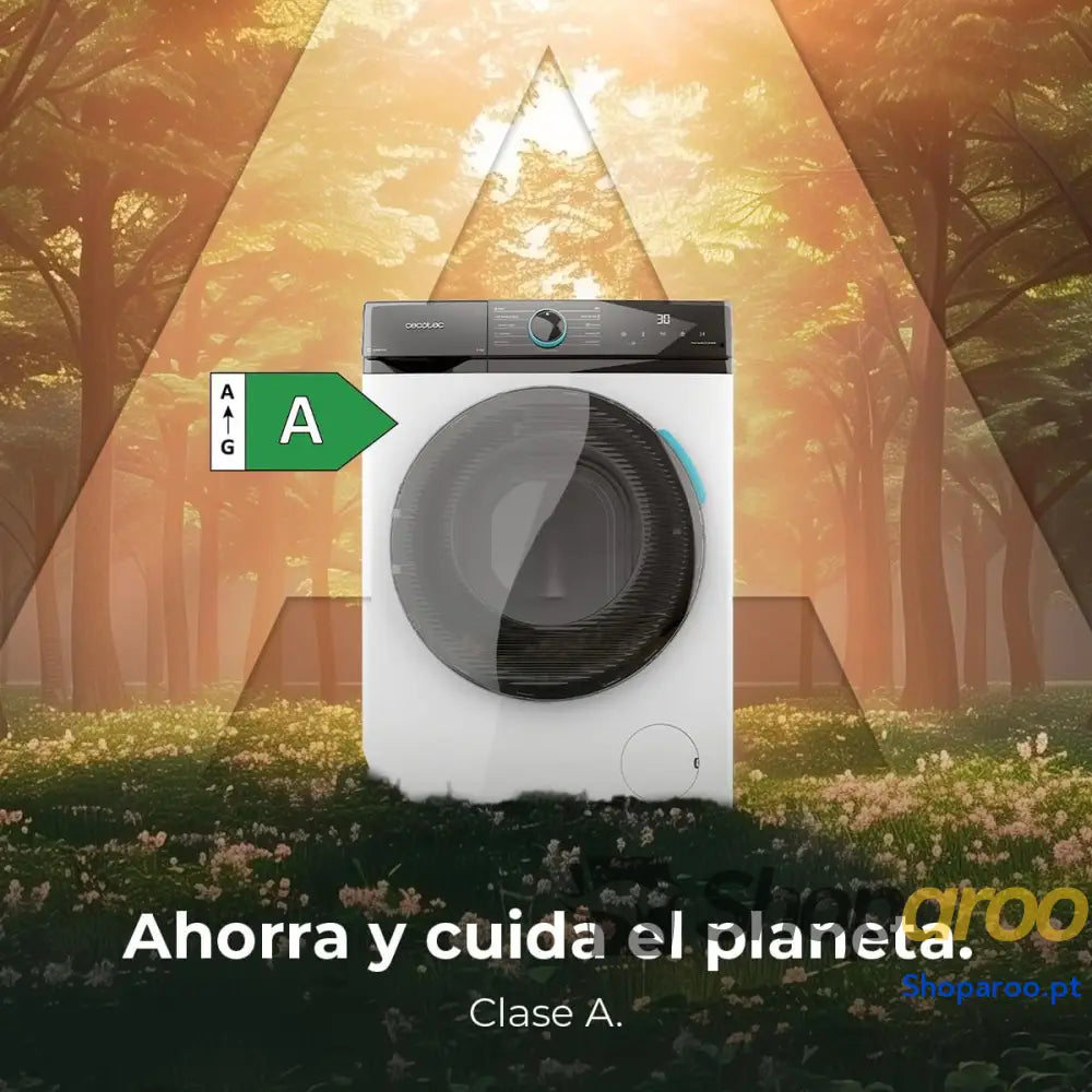 Cecotec Máquina de lavar 6 kg carga frontal Bolero DressCode 6160 Inverter. 1200 RPM 11 programas baixo consumo motor