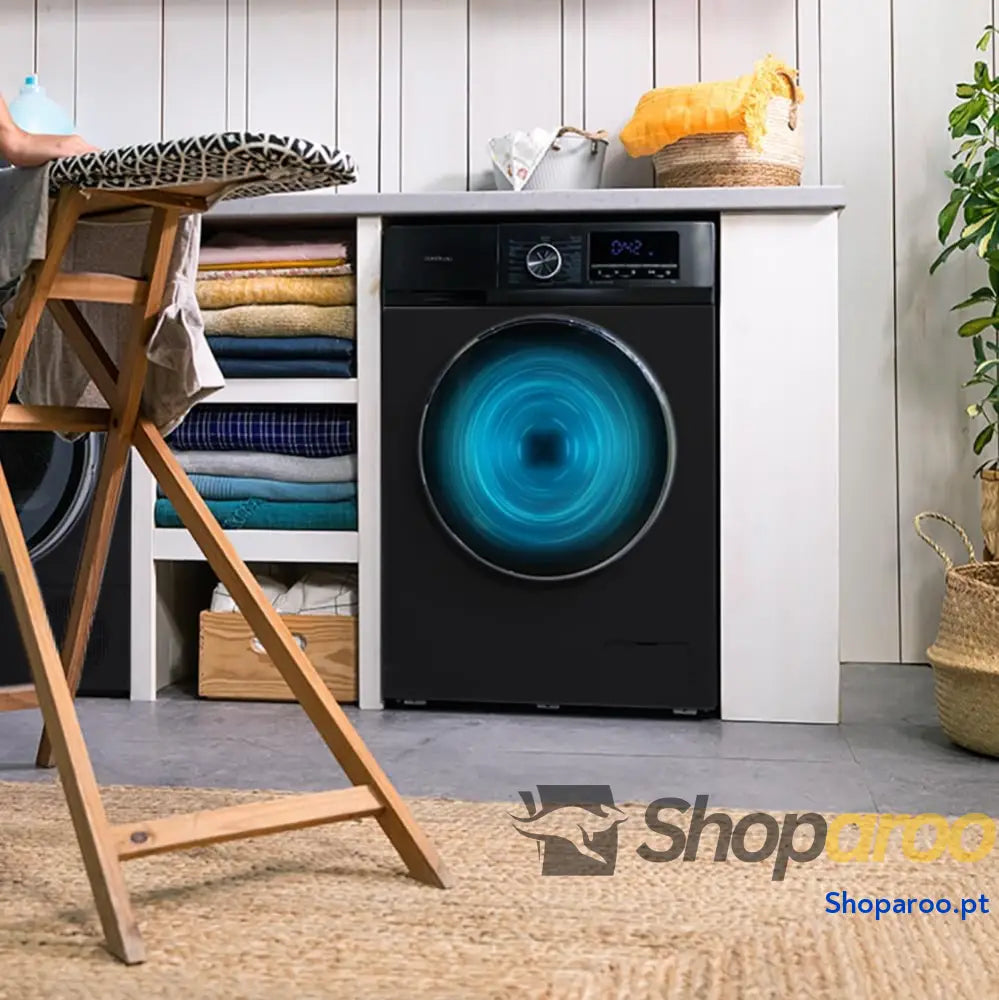 Cecotec Máquina de lavar 8 kg carga frontal Bolero Dresscode 8500 Inverter Steel A. 1900W 1400 rpm Motor Plus baixo
