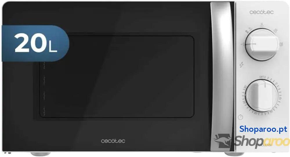 Cecotec Microondas ProClean 2010. 700 W de potência capacidade 20 l tecnologia 3DWave modo descongelação 6 níveis
