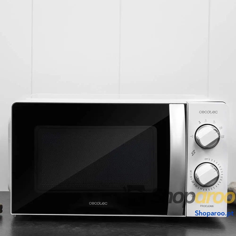 Cecotec Microondas ProClean 2010. 700 W de potência capacidade 20 l tecnologia 3DWave modo descongelação 6 níveis