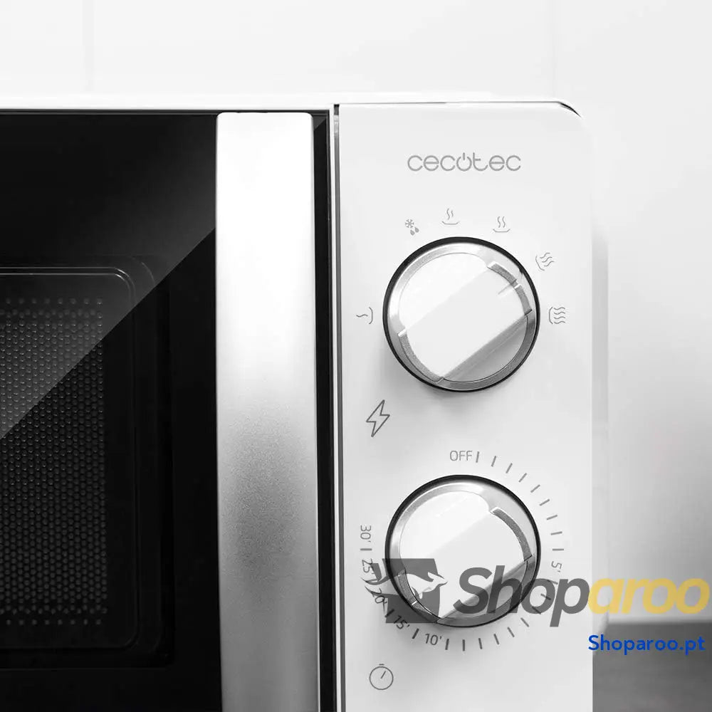 Cecotec Microondas ProClean 2010. 700 W de potência capacidade 20 l tecnologia 3DWave modo descongelação 6 níveis