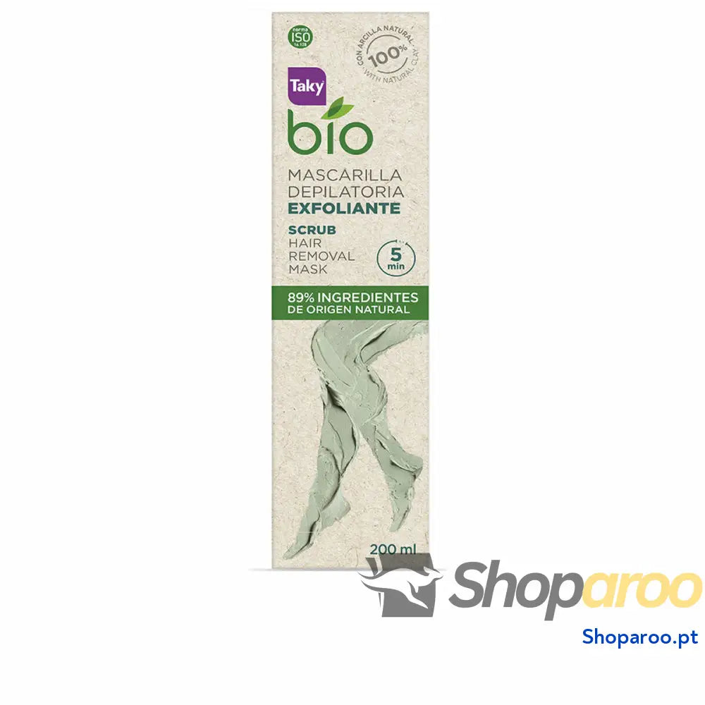 Cera Depilatória Corporal Taky Bio Natural 0% Scrub 200 ml