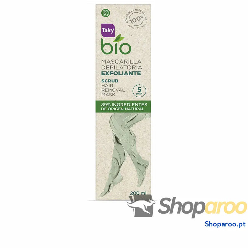 Cera Depilatória Corporal Taky Bio Natural 0% Scrub 200 ml