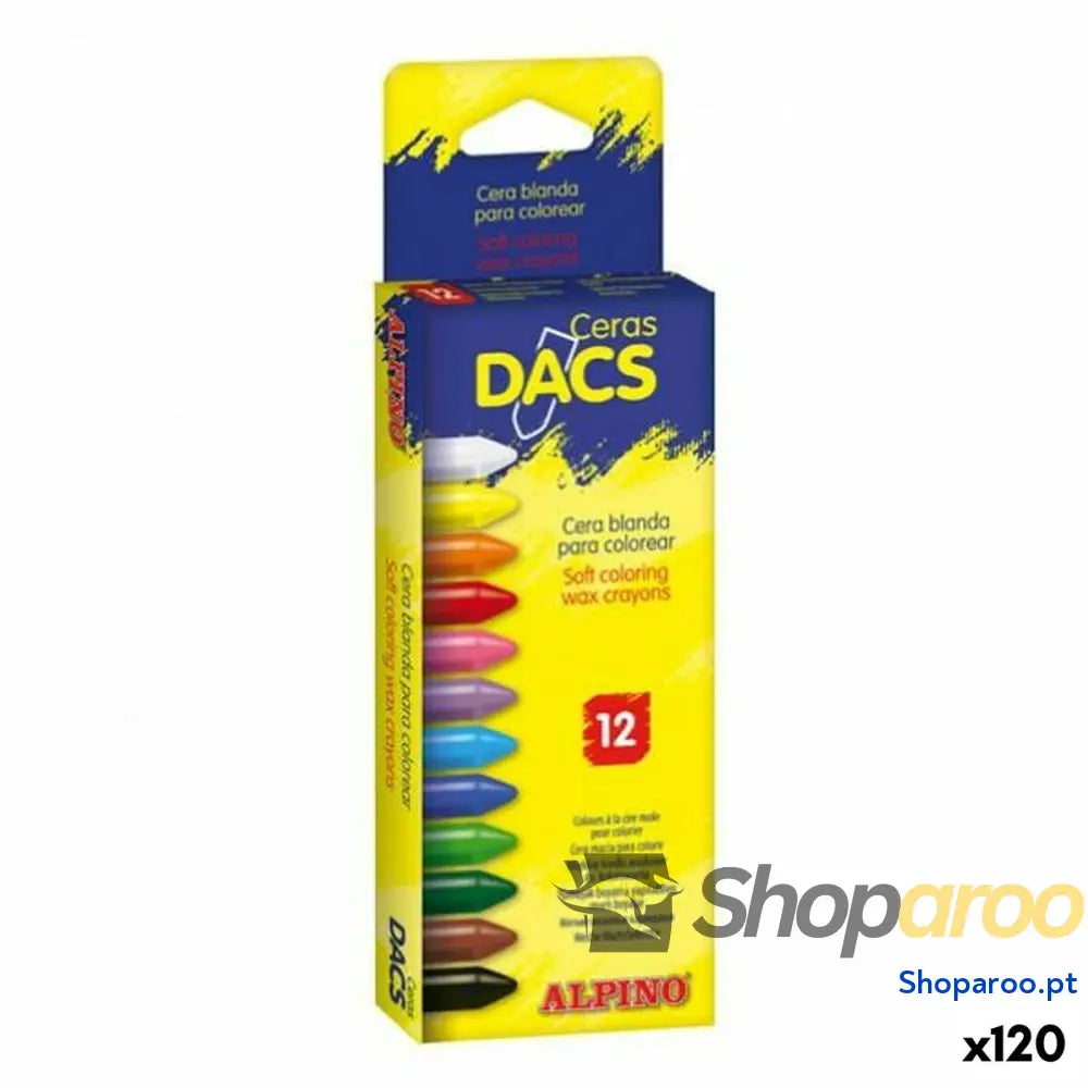 Ceras de cores Alpino Dacs Multicolor (120 Unidades)