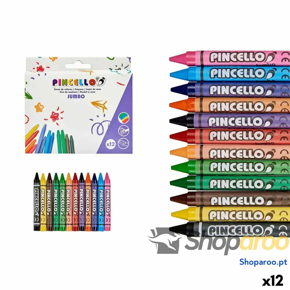 Ceras de cores Pincello 45930 (12 Unidades)