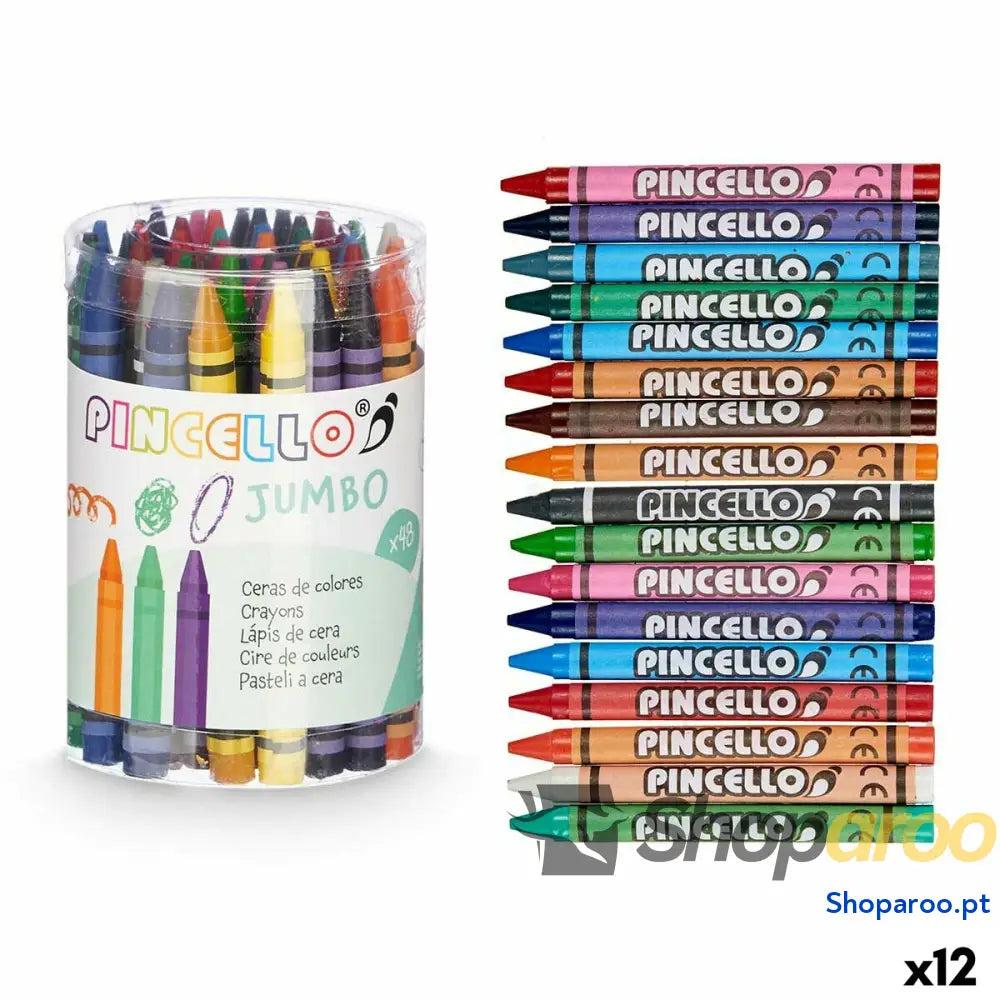 Ceras de cores Pincello 45936 (12 Unidades)