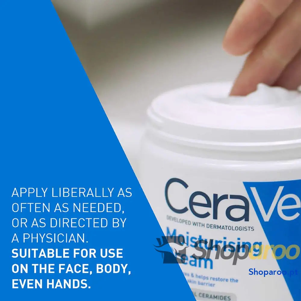 CeraVe Creme Hidratante para Rosto e Corpo Ideal Peles Secas a Muito Hidrata Restaura Barreira da Pele Enriquecido