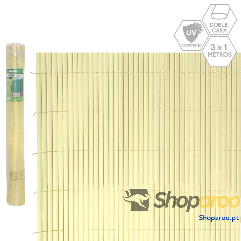 Cerca de Jardim Bege PVC 1 x 300 100 cm