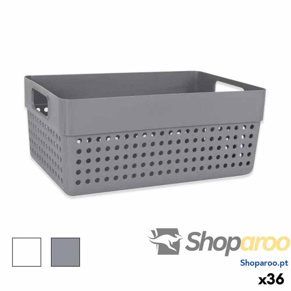 Cesta Multiusos Confortime 23,5 x 15,5 10 cm 36 Unidades