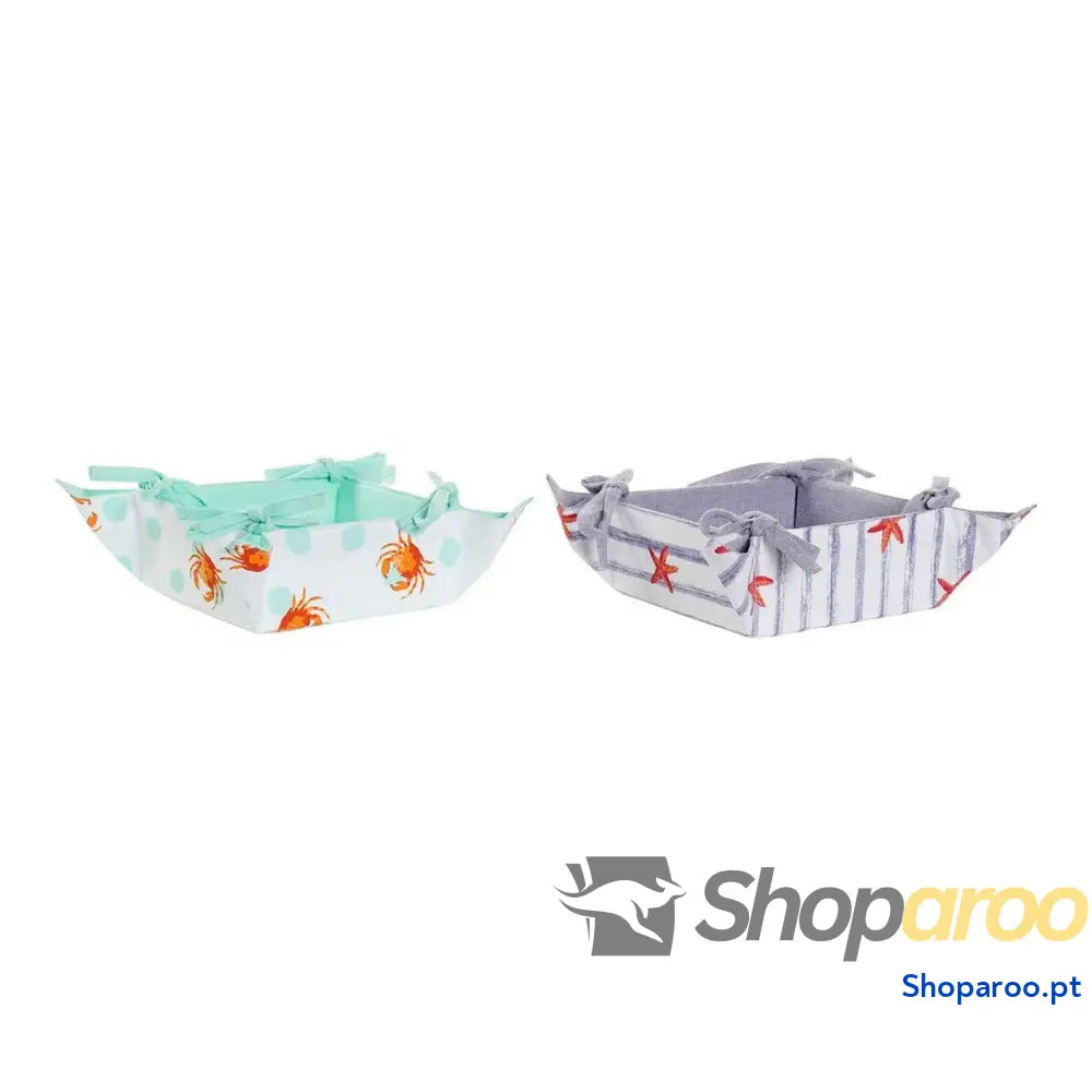 Cesta Multiusos DKD Home Decor Algodão 34 x cm