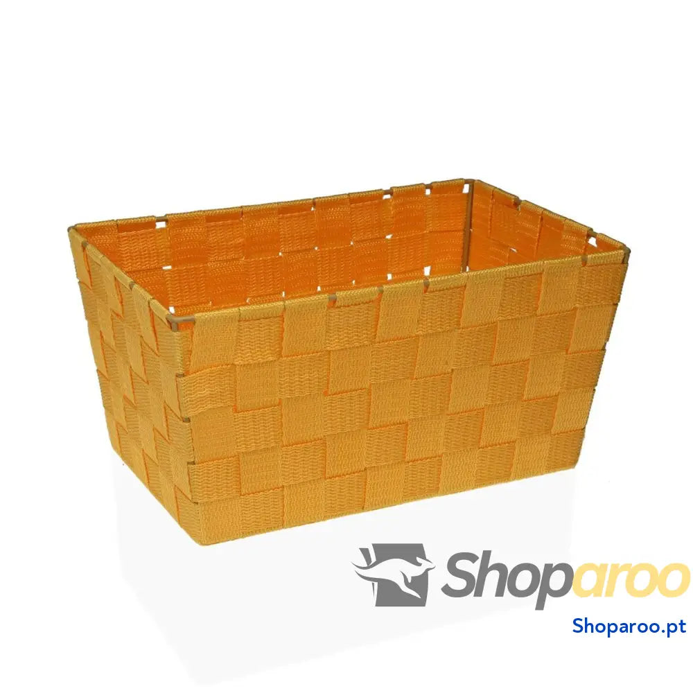 Cesta Multiusos Versa Flandes 20 x 15 30 cm Amarelo