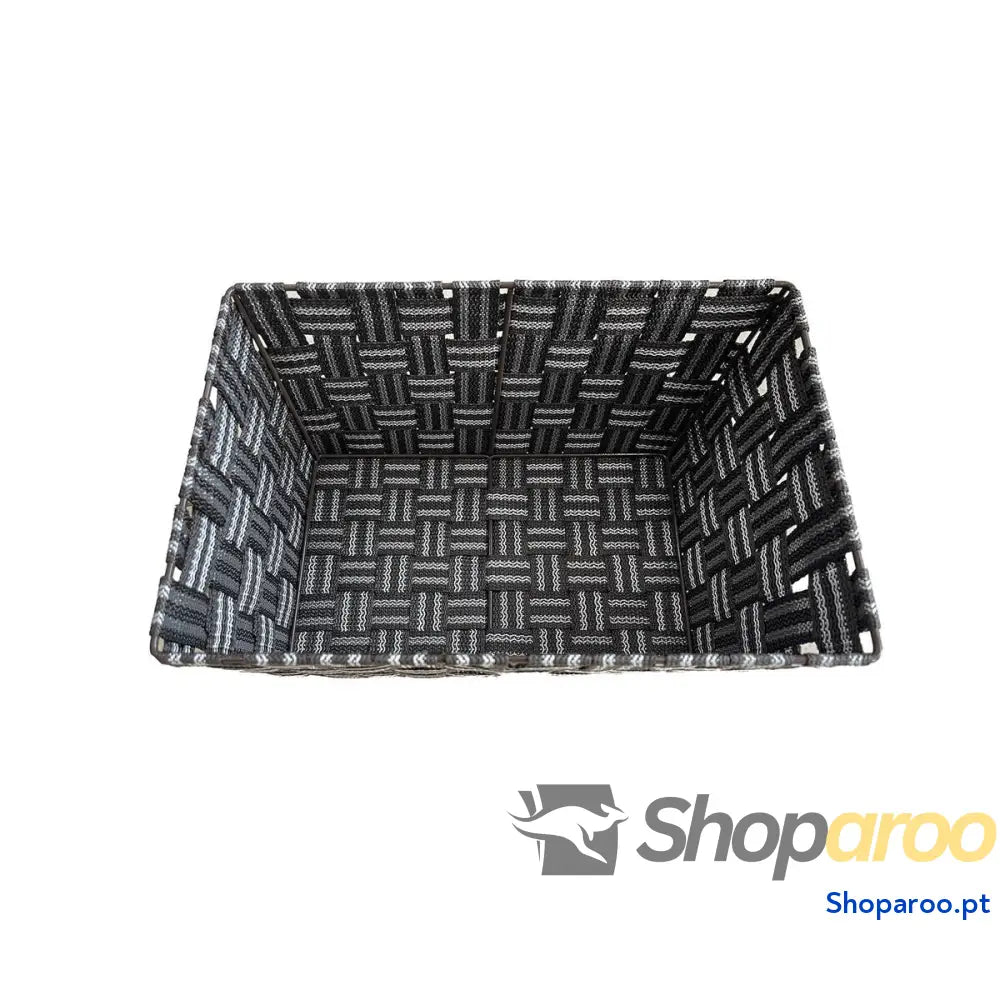 Cesta Multiusos Versa Têxtil 20 x 15 30 cm