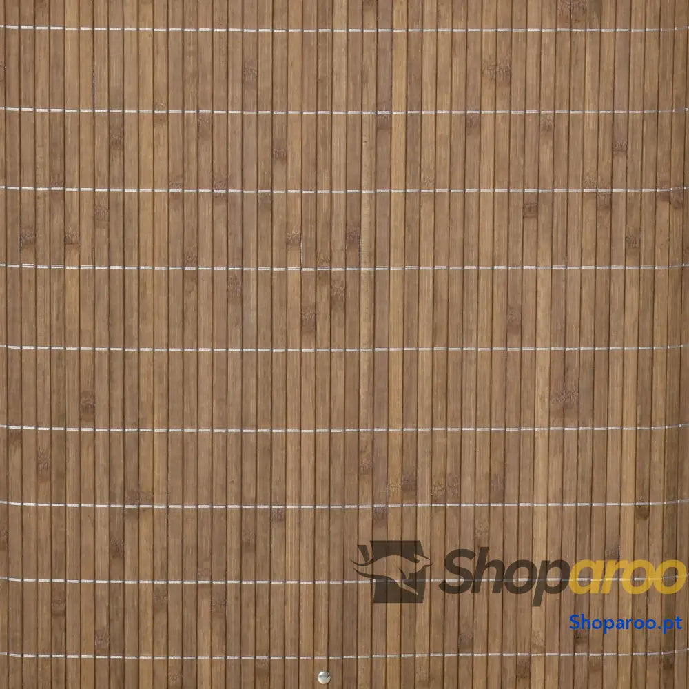 Cesto de Roupa Bambú 100L com Tampa e Dois Compartimentos
