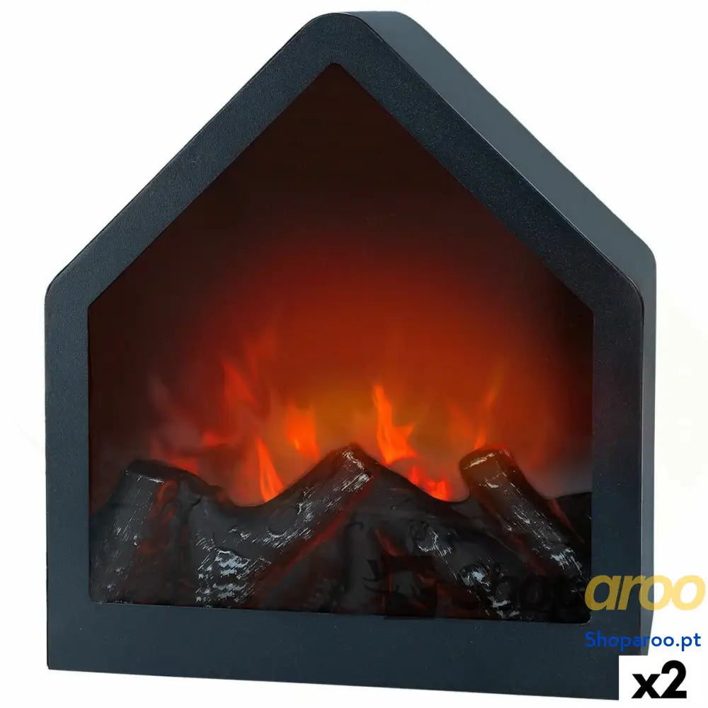 Chaminé Elétrica Decorativa de Parede Ambients 20 x 23 14 cm (2 Unidades)