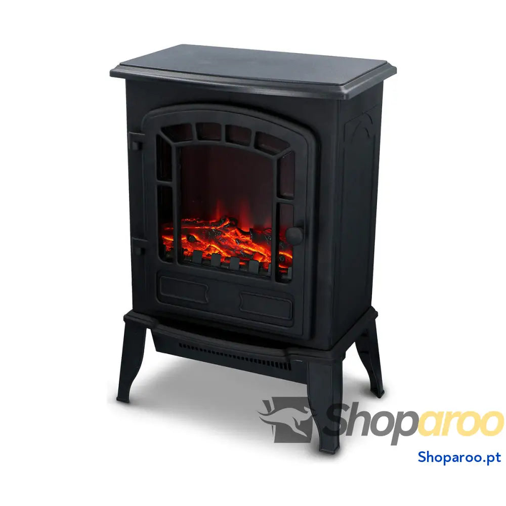 Chaminé Elétrica Decorativa de Parede Classic Fire Torino Preto 2000 W 56,5 x 24 38 cm