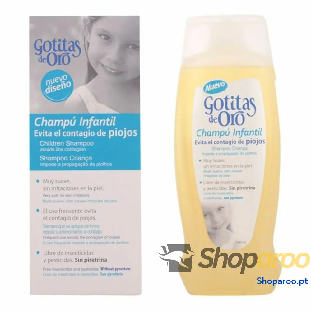 Champô Antipiolhos Gotitas de Oro Instituto Español Infantil (500 ml) 500 ml