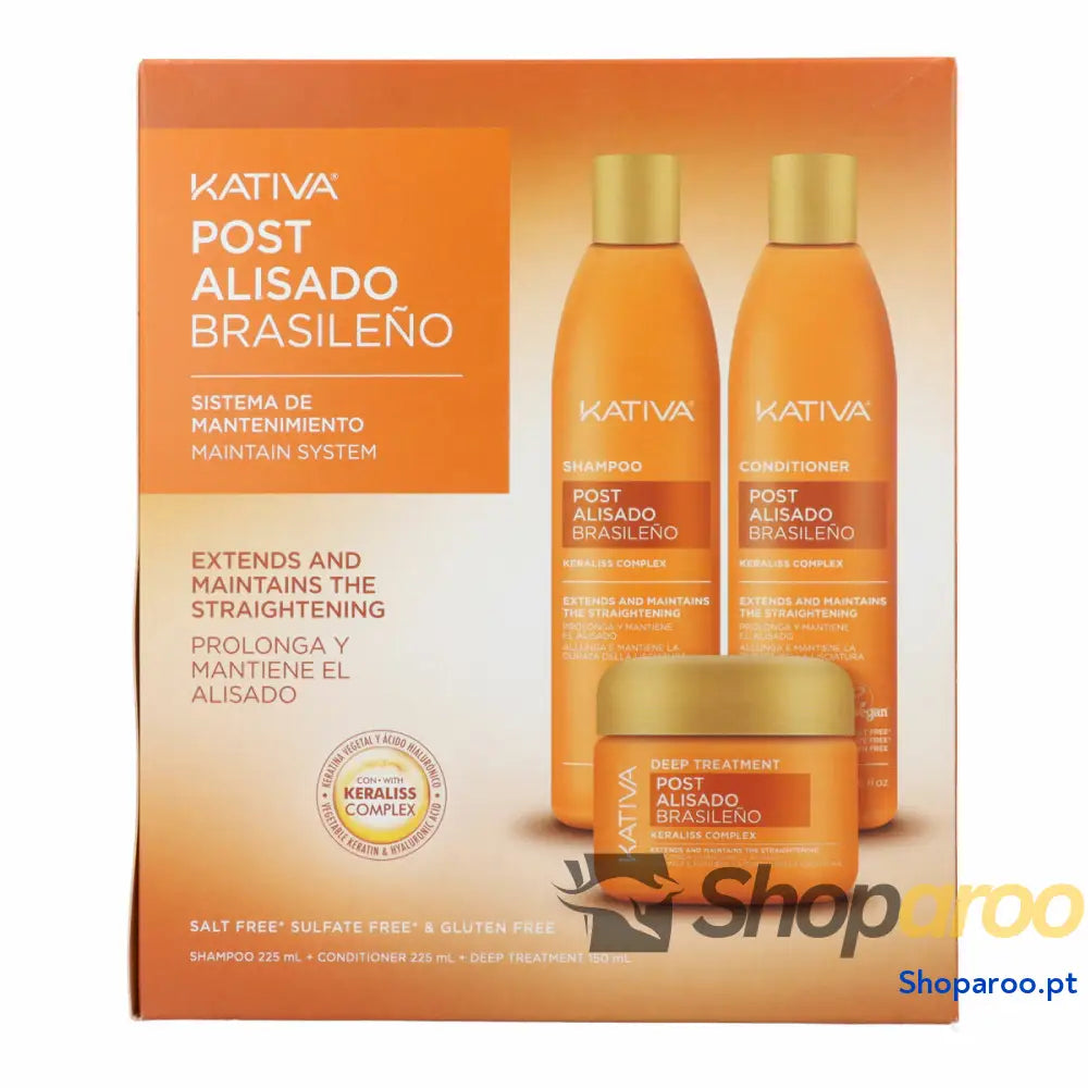 Champô + Condicionador Kativa KERATIN EXPRESS 3 Peças