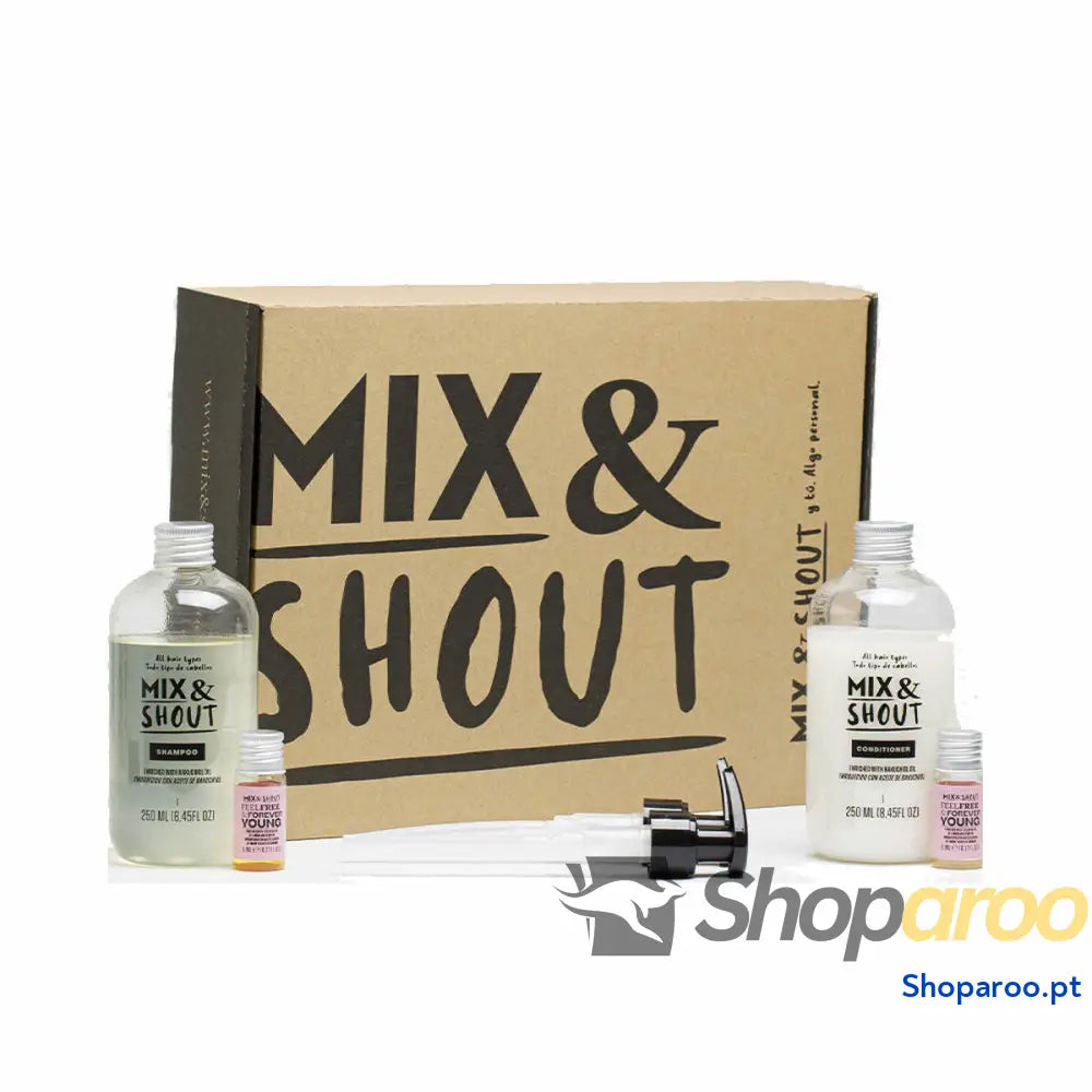 Champô Mix & Shout Rutina Fortalecedor Lote 4 Peças Tratamento Capilar Fortalecedor