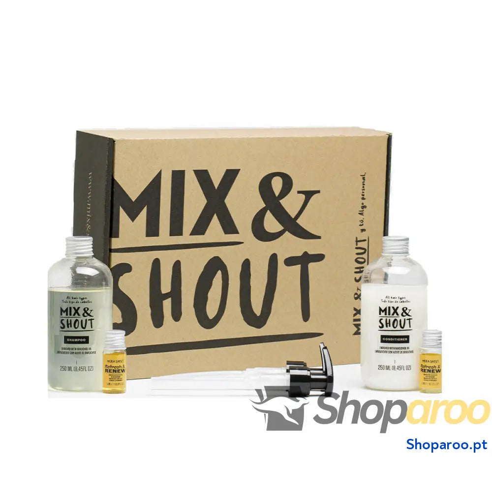 Champô Mix & Shout Rutina Reparador Lote Tratamento Intensivo Reparador 4 Peças