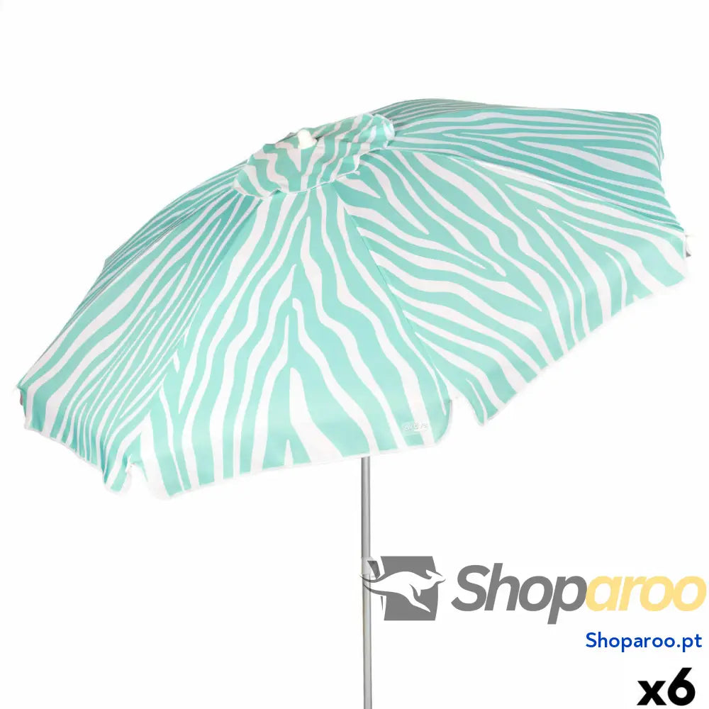 Chapéu de praia Aktive Azul 200 x 195 x 200 cm (6 Unidades)