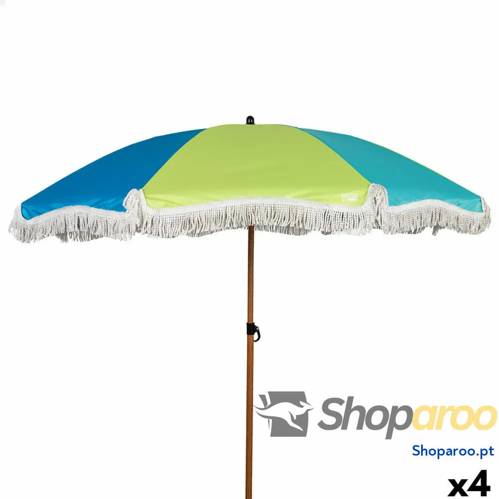 Chapéu de praia Aktive Multicolor 180 x 187 x 180 cm (4 Unidades)