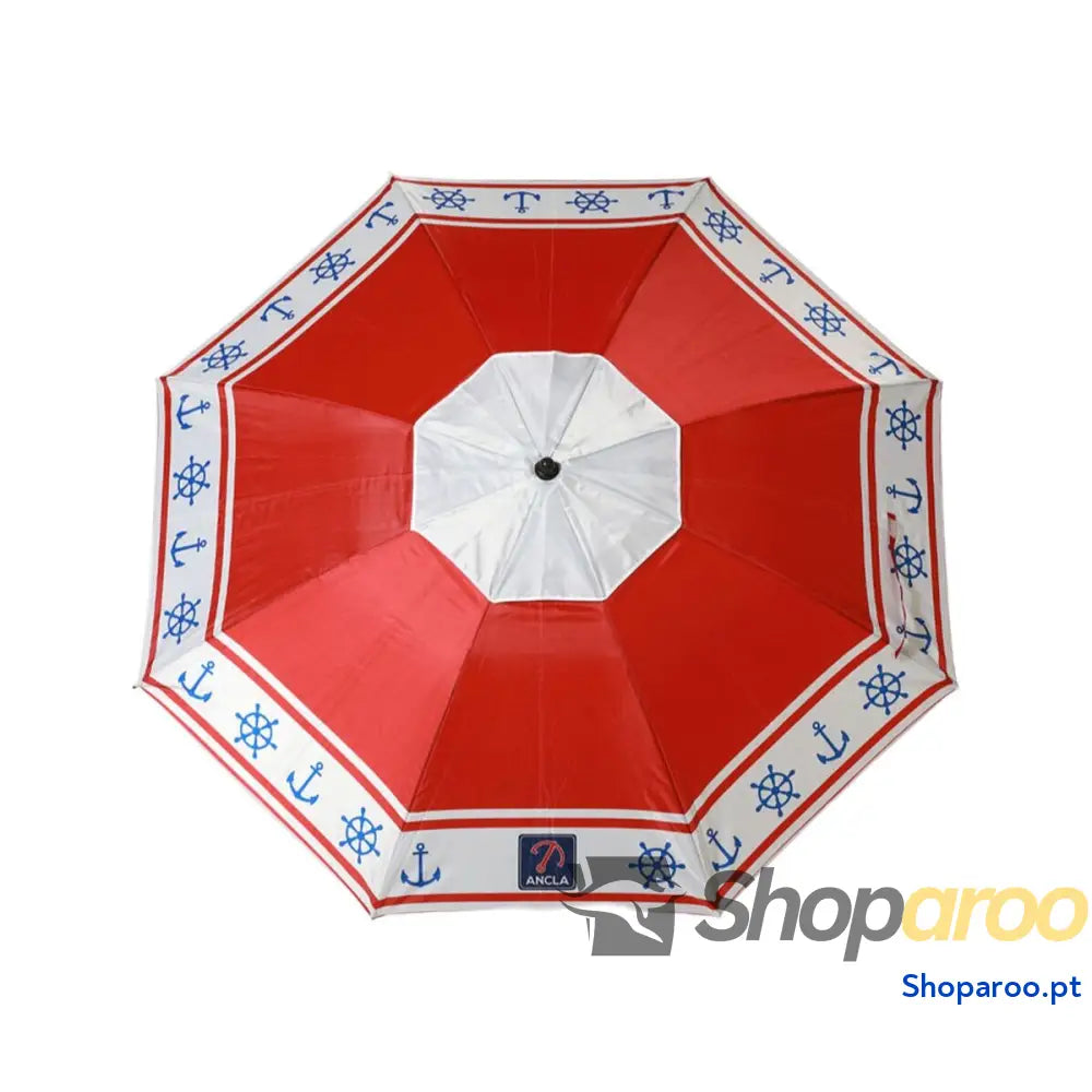 Chapéu de praia Vermelho Ø 180 cm SPF50+ Âncora