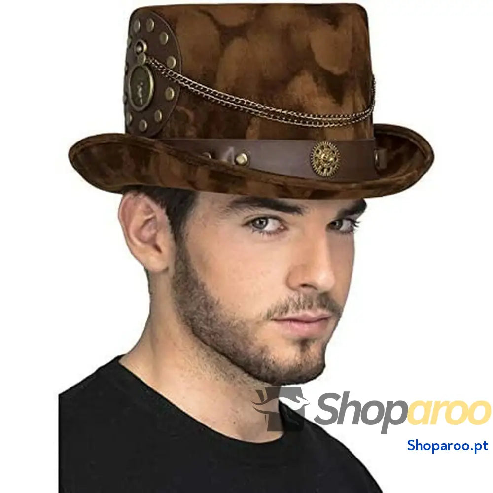 Chapéu My Other Me Steampunk Castanho