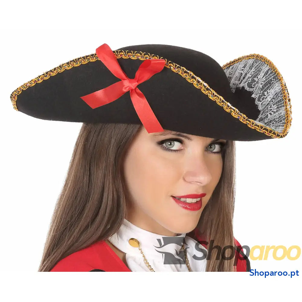 Chapéu Preto Unissexo adultos Piratas