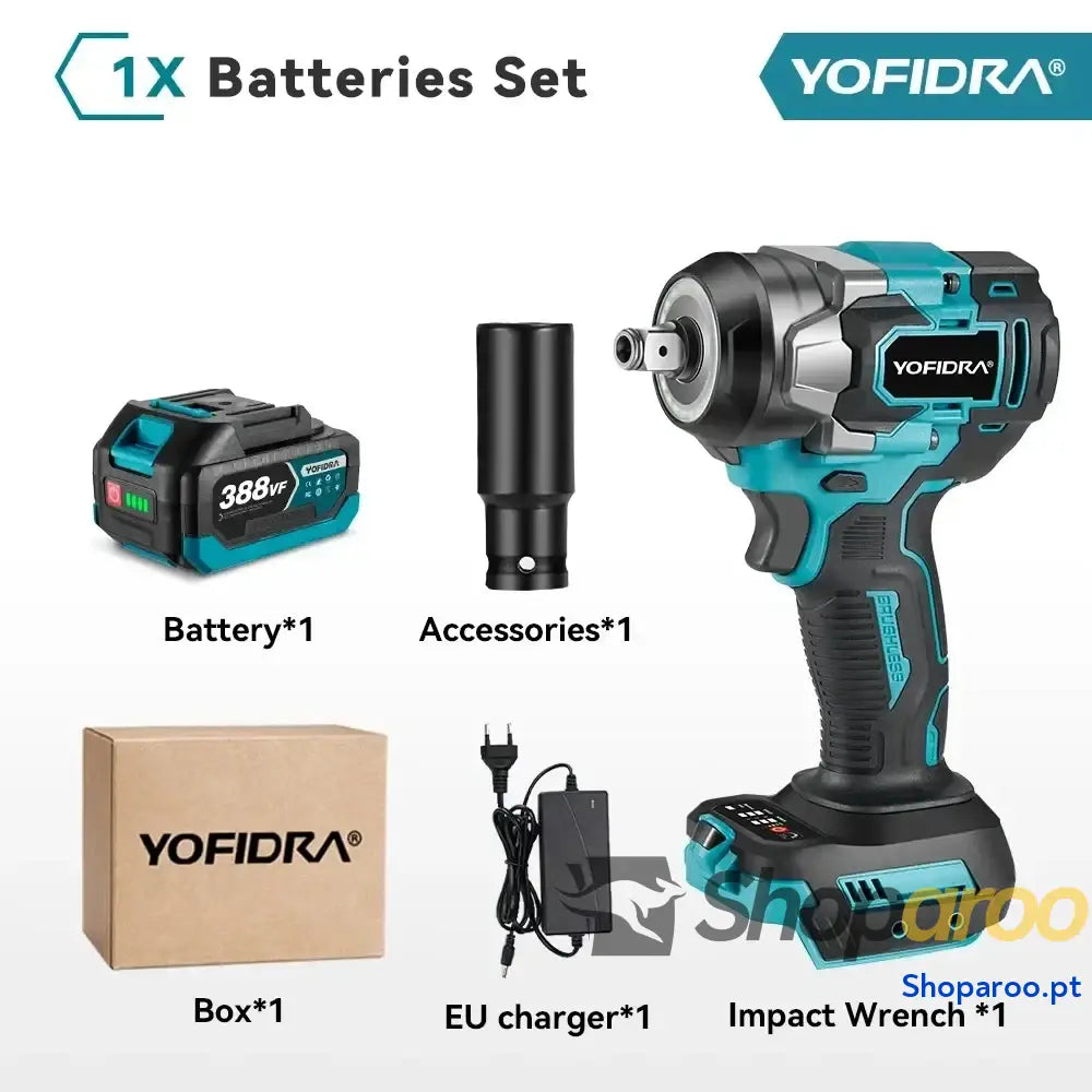 Chave de impacto elétrica Yofidra para reparação automóvel