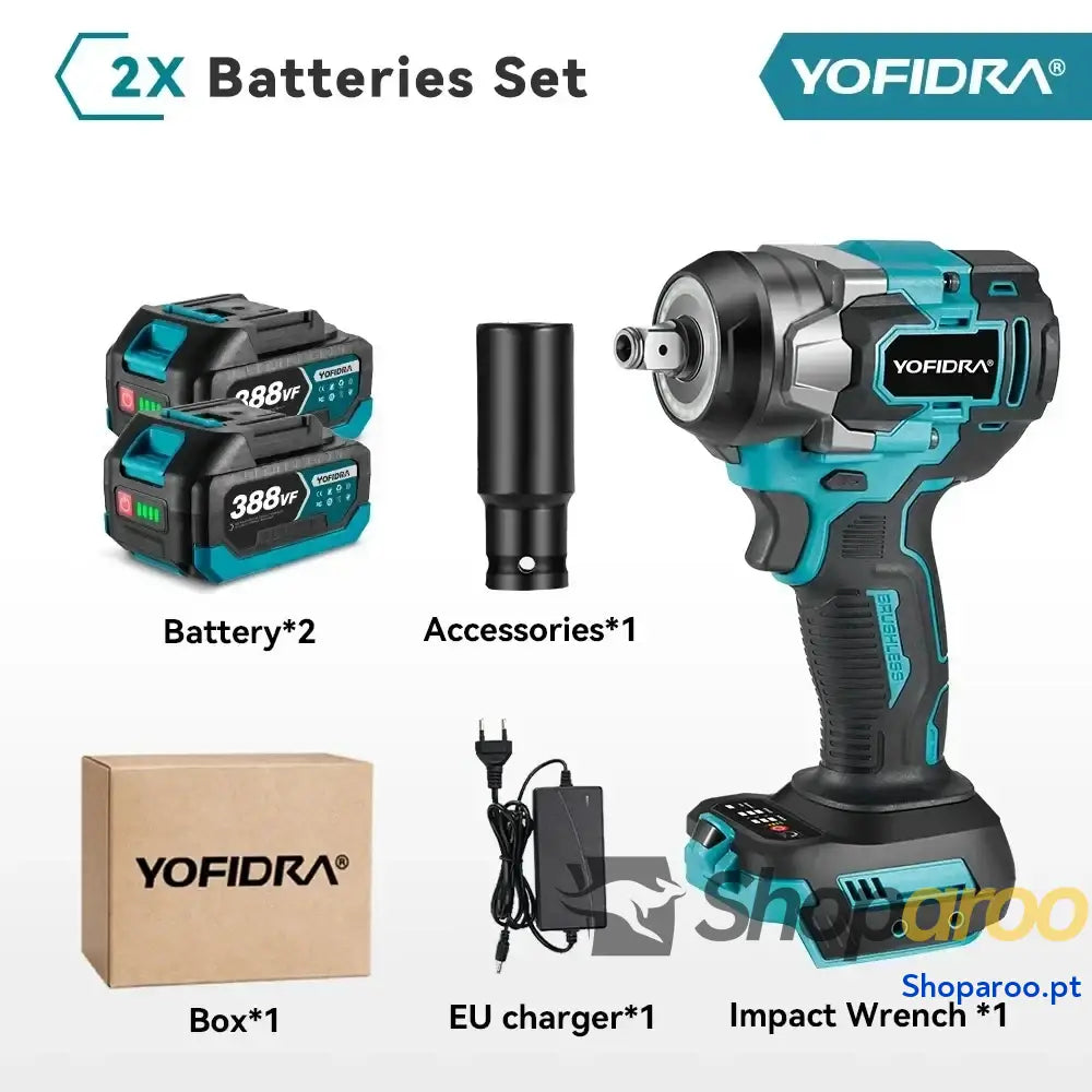 Chave de impacto elétrica Yofidra para reparação automóvel