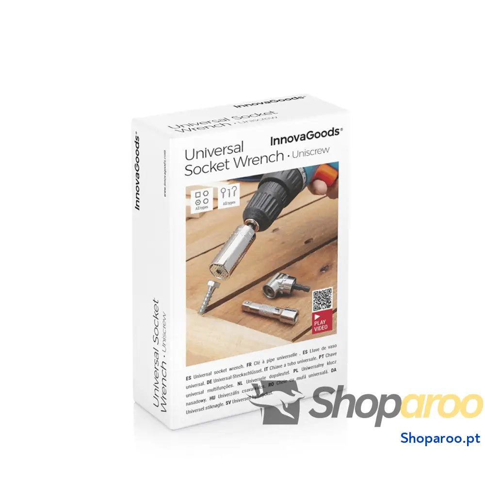 Chave de Soquete Universal Uniscrew InnovaGoods ajustável 7 a 19 mm