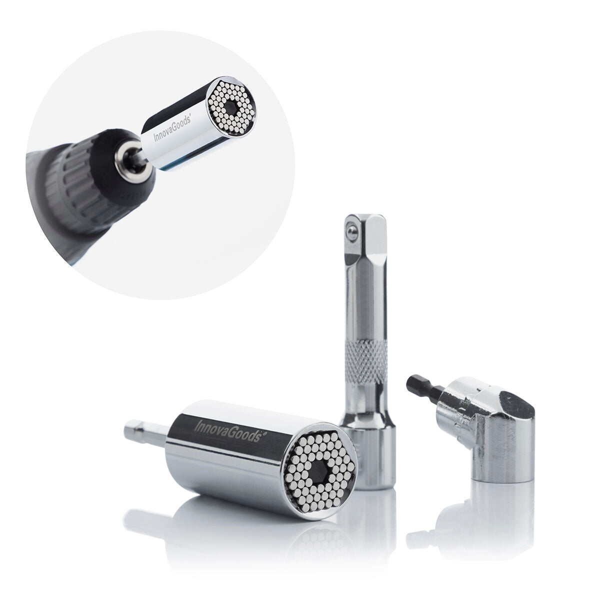 Llave de llave de vaso universal con accesorios Uniscrew InnovaGoods