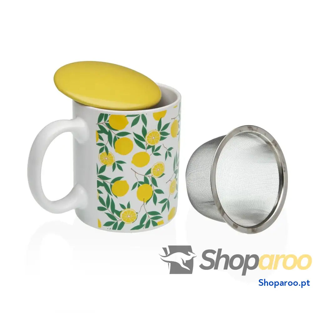 Chávena com Filtro para Infusões Versa Limão