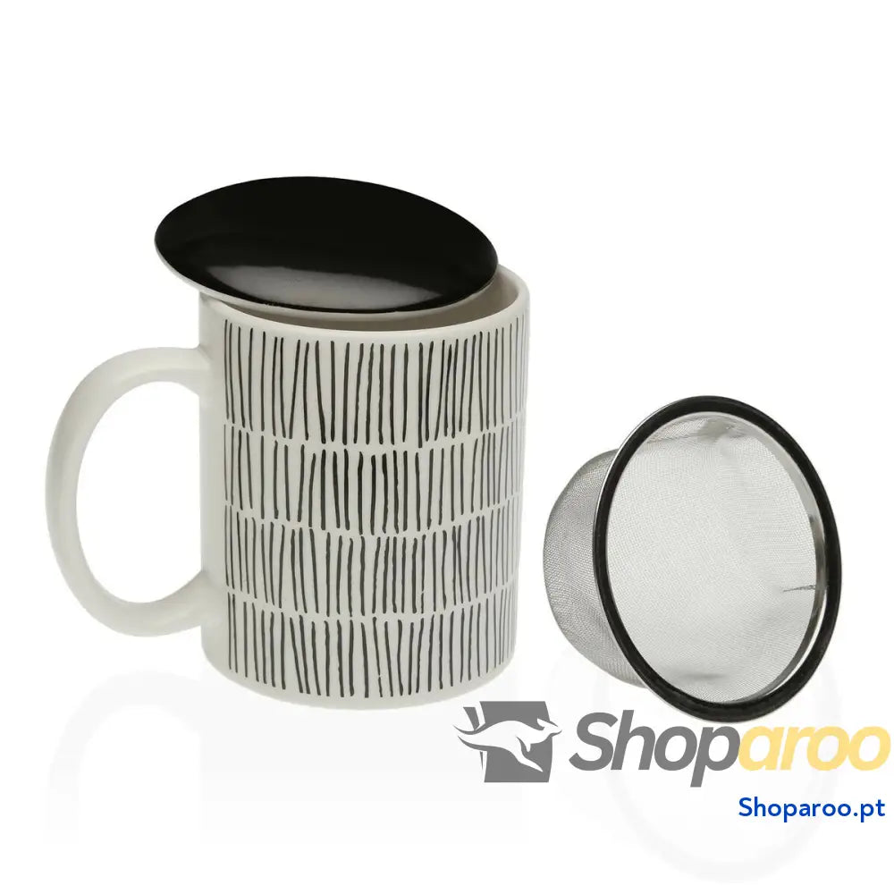 Chávena com Filtro para Infusões Versa New Lines Grés