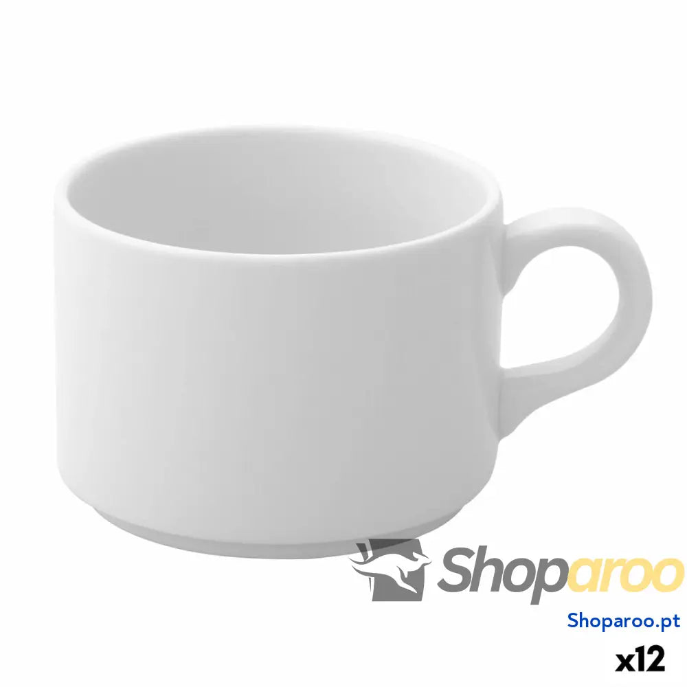 Chávena para café e chá Ariane Prime Branco 230 ml (12 Unidades)