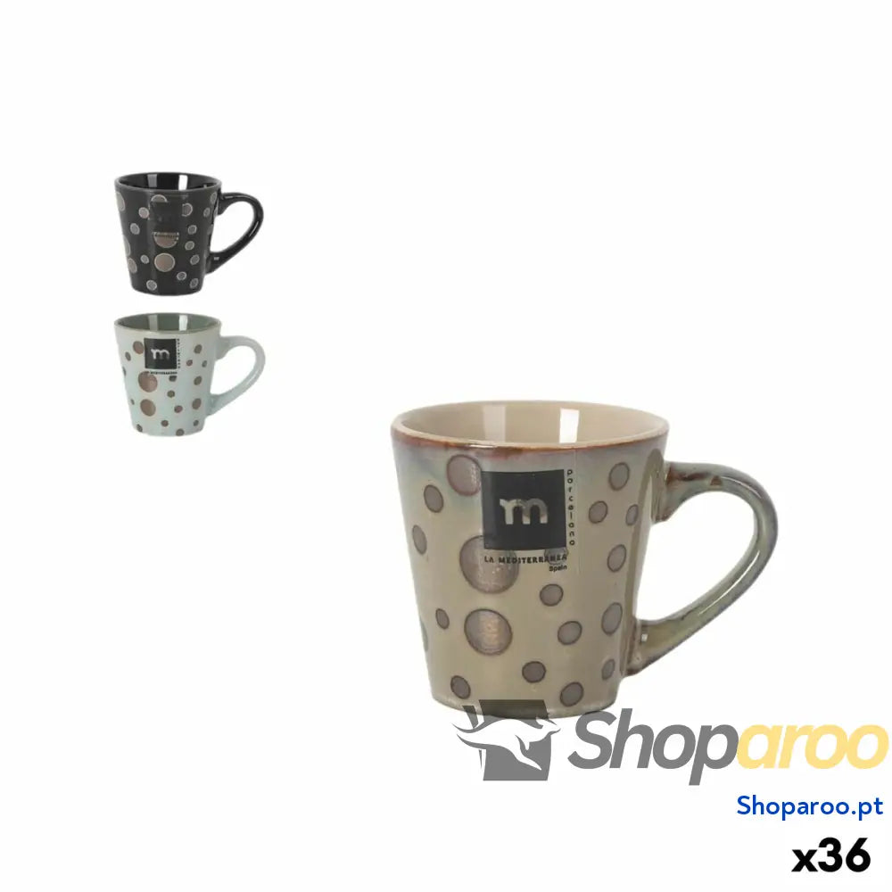 Chávena para café e chá La Mediterránea 100 ml Lua (36 Unidades)