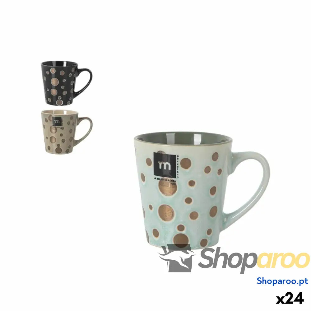 Chávena para café e chá La Mediterránea Lunas 220 ml Lua (24 Unidades)