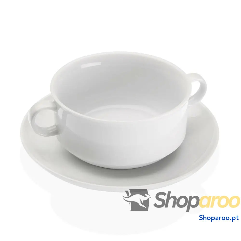 Chávenas de chá Versa Branco 17 x 6 12,3 cm